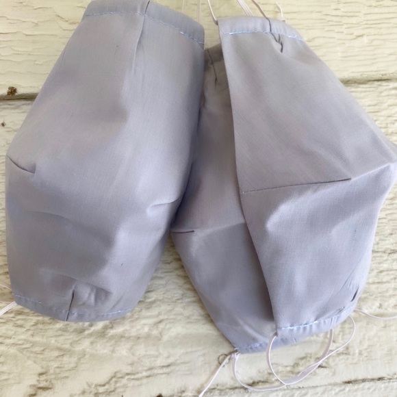 Light and Dark Grey Silver Face Mask with Filter - Picture 6 of 7